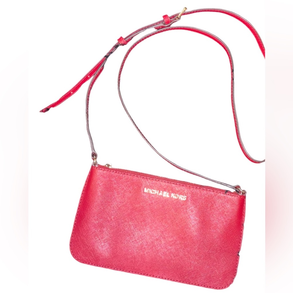 Michael Kors Red Crossbody Bag/Wallet